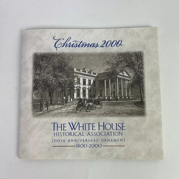 Christmas 2000 The White House Historical 200th Anniversary Ornament Box Certify - Picture 5 of 10